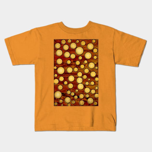 Wood and gold Kids T-Shirt by Gaspar Avila